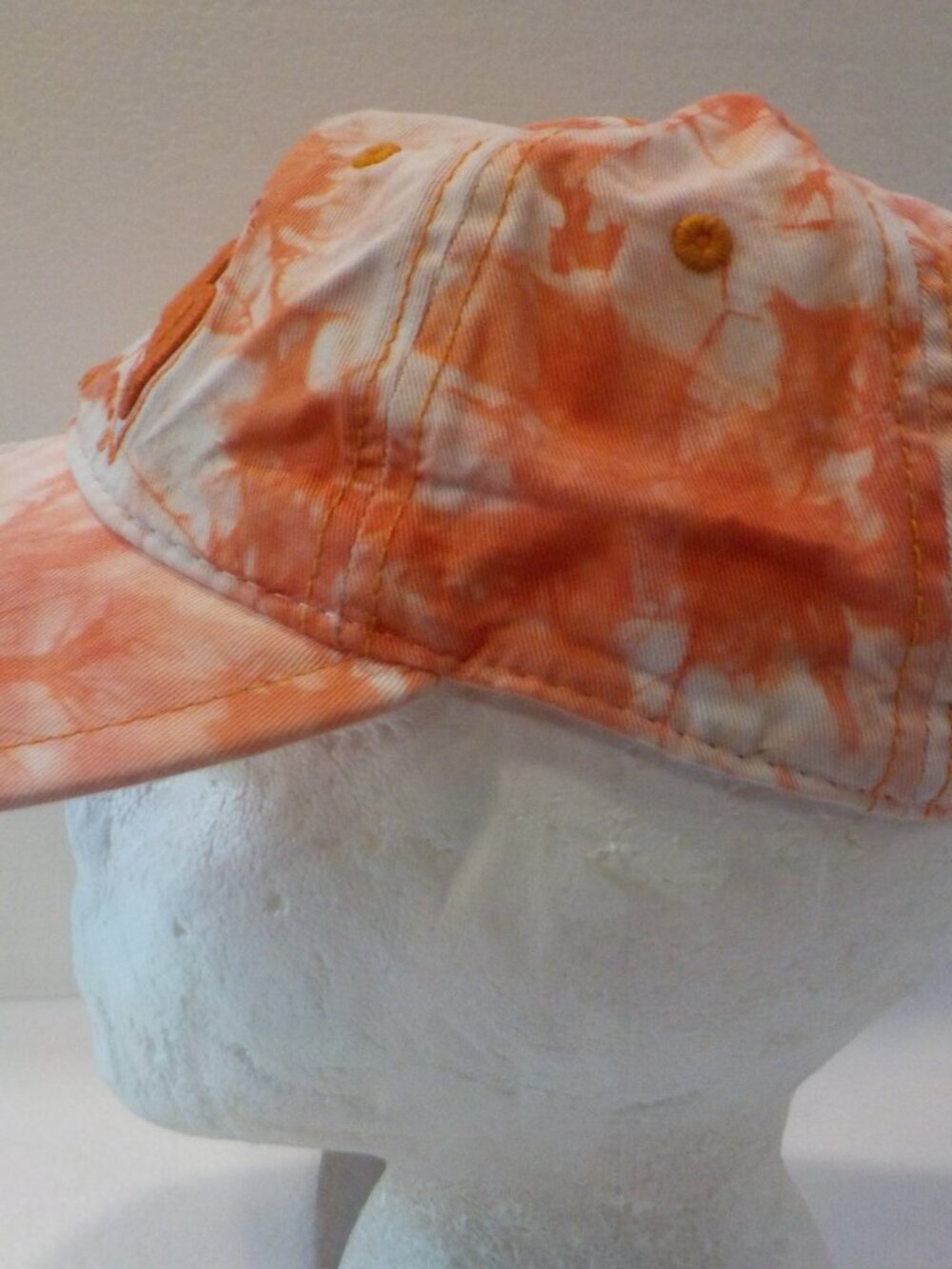 Orange CRUSH Distressed Strap Back Women's Hat - Picture 2 of 6